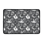 Gothic Wicca Curse Print Kitchen Mat