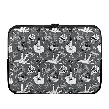 Gothic Wicca Curse Print Laptop Sleeve