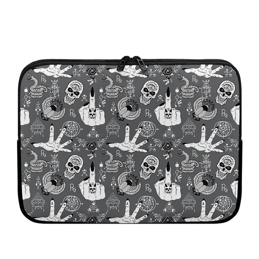 Gothic Wicca Curse Print Laptop Sleeve