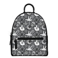 Gothic Wicca Curse Print Leather Backpack
