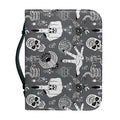 Gothic Wicca Curse Print Leather Bible Cover