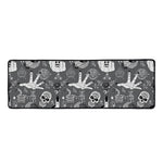 Gothic Wicca Curse Print Long Kitchen Mat