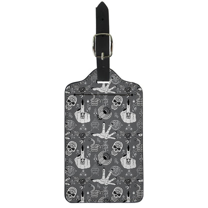 Gothic Wicca Curse Print Luggage Tag