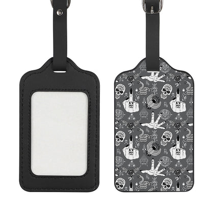 Gothic Wicca Curse Print Luggage Tag
