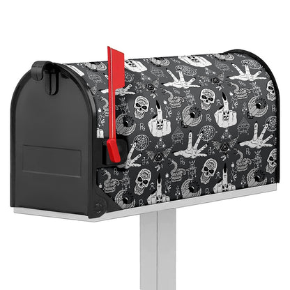 Gothic Wicca Curse Print Mailbox Cover