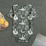 Gothic Wicca Curse Print Men's Bodysuit