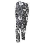 Gothic Wicca Curse Print Men's Compression Pants
