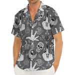 Gothic Wicca Curse Print Men's Deep V-Neck Shirt