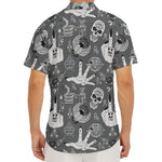 Gothic Wicca Curse Print Men's Deep V-Neck Shirt
