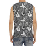 Gothic Wicca Curse Print Men's Fitness Tank Top