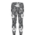 Gothic Wicca Curse Print Men's Leggings