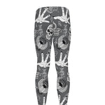 Gothic Wicca Curse Print Men's leggings