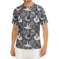 Gothic Wicca Curse Print Men's Short Sleeve Rash Guard