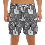Gothic Wicca Curse Print Men's Split Running Shorts