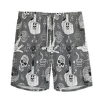 Gothic Wicca Curse Print Men's Sports Shorts