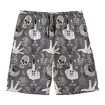 Gothic Wicca Curse Print Men's Swim Trunks