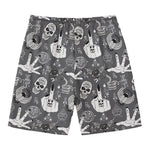 Gothic Wicca Curse Print Men's Swim Trunks