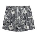 Gothic Wicca Curse Print Mesh Shorts