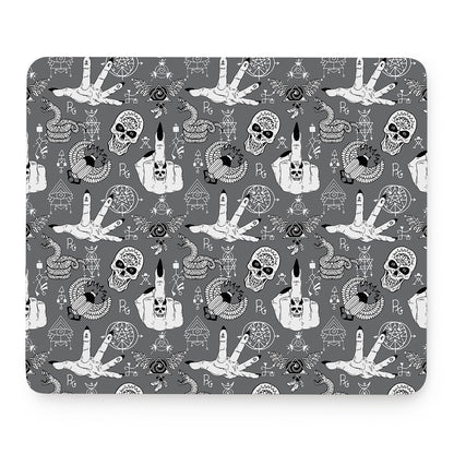Gothic Wicca Curse Print Mouse Pad