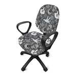 Gothic Wicca Curse Print Office Chair Cover