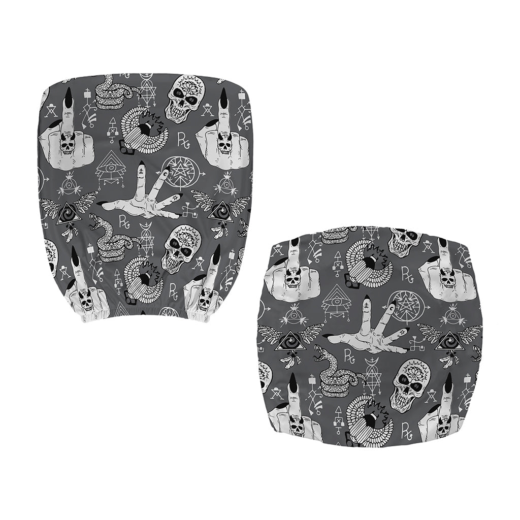Gothic Wicca Curse Print Office Chair Cover