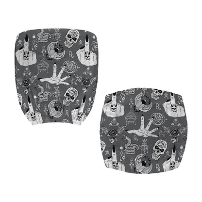 Gothic Wicca Curse Print Office Chair Cover
