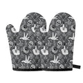 Gothic Wicca Curse Print Oven Mitts