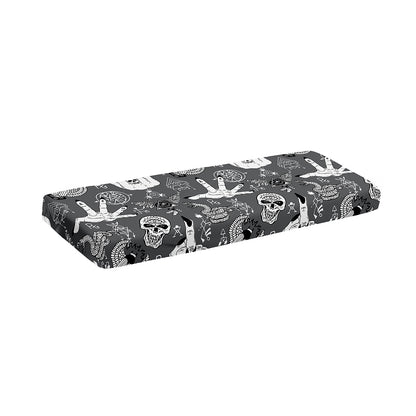 Gothic Wicca Curse Print Piano Keyboard Cover