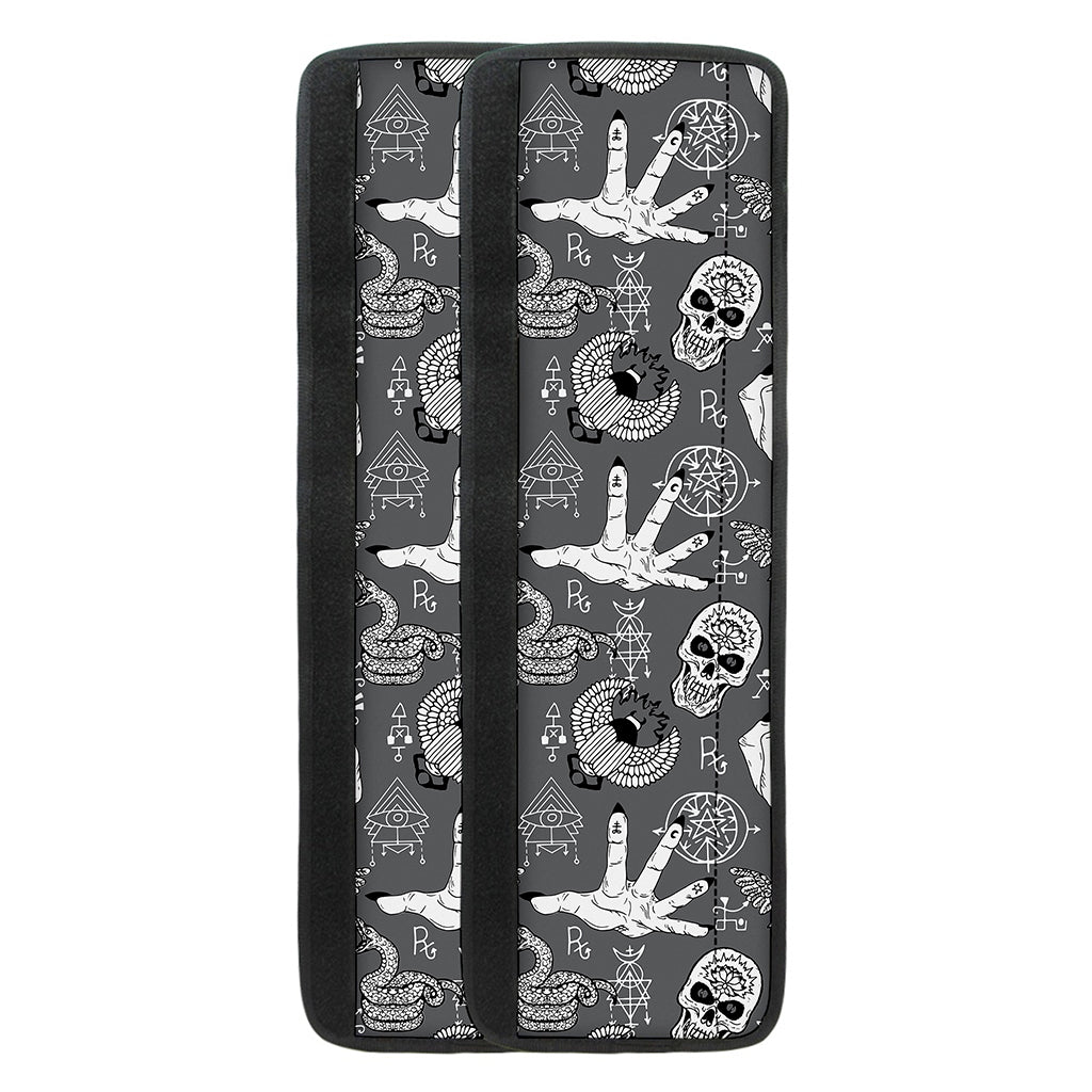 Gothic Wicca Curse Print Refrigerator Handle Covers