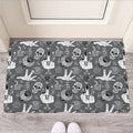 Gothic Wicca Curse Print Rubber Doormat