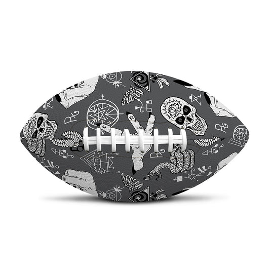 Gothic Wicca Curse Print Rugby Ball
