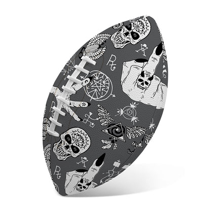 Gothic Wicca Curse Print Rugby Ball