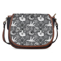 Gothic Wicca Curse Print Saddle Bag