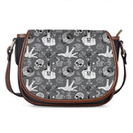 Gothic Wicca Curse Print Saddle Bag