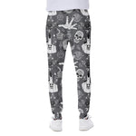 Gothic Wicca Curse Print Scuba Joggers