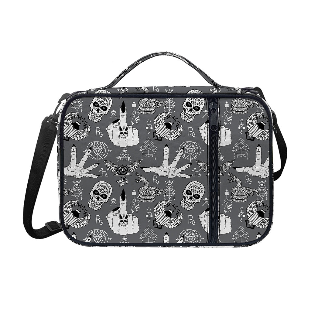 Gothic Wicca Curse Print Shoulder Strap Bible Bag