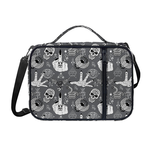 Gothic Wicca Curse Print Shoulder Strap Bible Bag