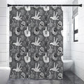 Gothic Wicca Curse Print Shower Curtain