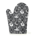 Gothic Wicca Curse Print Single Oven Mitt