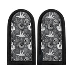 Gothic Wicca Curse Print Skillet Handle Cover