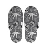 Gothic Wicca Curse Print Slippers