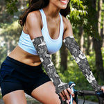 Gothic Wicca Curse Print Sun Protection Arm Sleeves