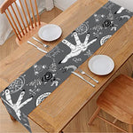 Gothic Wicca Curse Print Table Runner