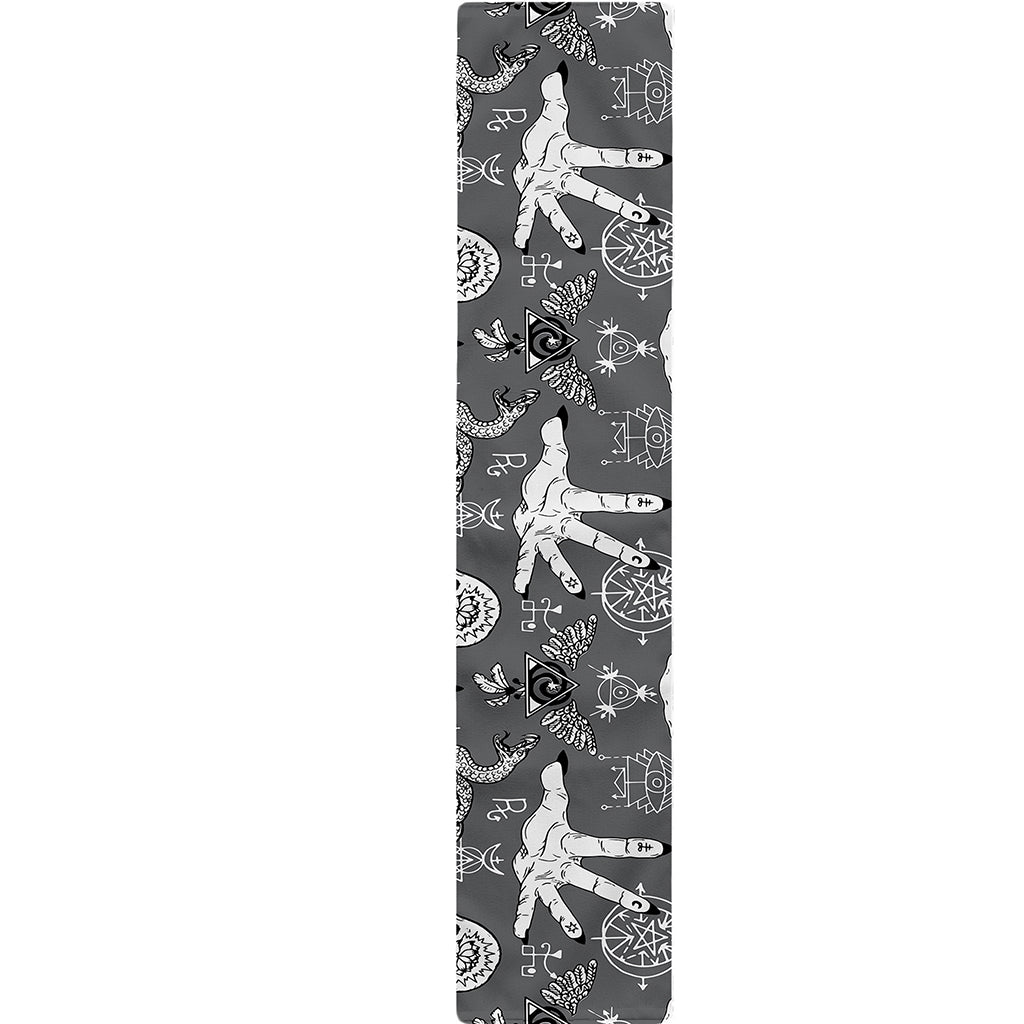 Gothic Wicca Curse Print Table Runner