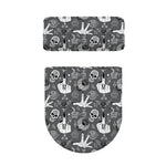 Gothic Wicca Curse Print Toilet Lid And Tank Cover Set