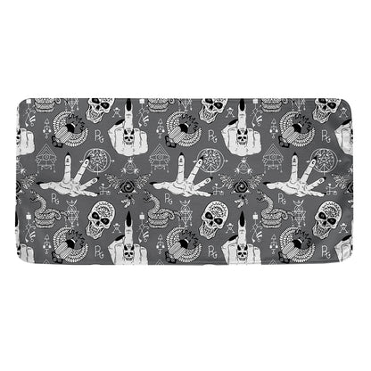 Gothic Wicca Curse Print Towel