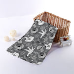 Gothic Wicca Curse Print Towel