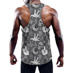 Gothic Wicca Curse Print Training Tank Top