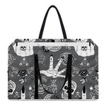 Gothic Wicca Curse Print Utility Tote Bag