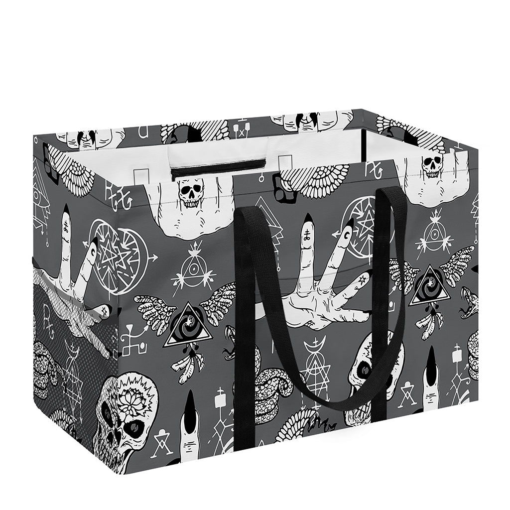Gothic Wicca Curse Print Utility Tote Bag
